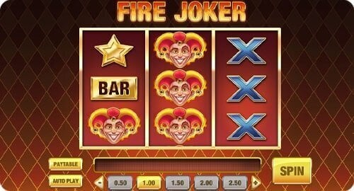 Fire Joker online slot screenshot