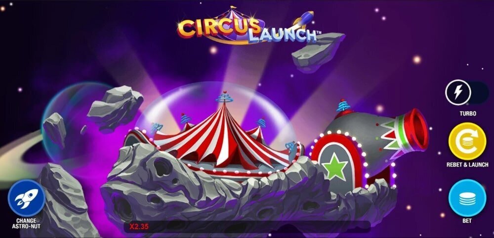 Circus Launch crash gambling game