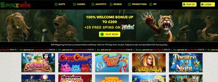 Spinzwin casino in June 2017