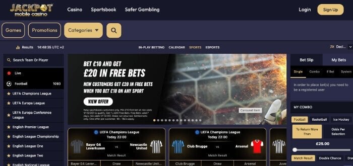 Jackpot Mobile Casino Sportsbook in 2025