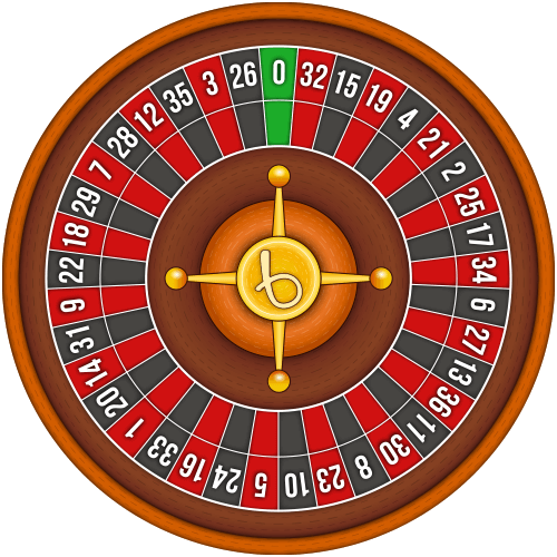 European roulette wheel layout