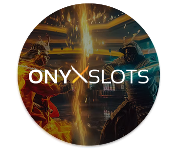 Onyx Slots casino logo circle