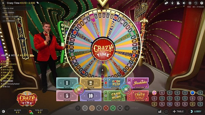 Crazy Time live casino game