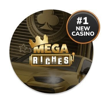 Mega Riches logo with #1 new casino tag