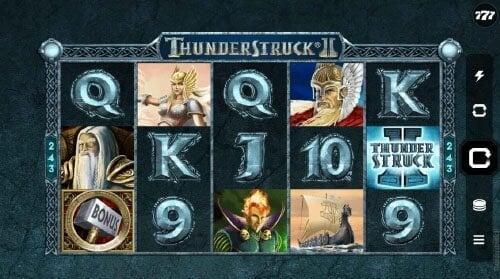 Screenshot of Thunderstruck 2 slot