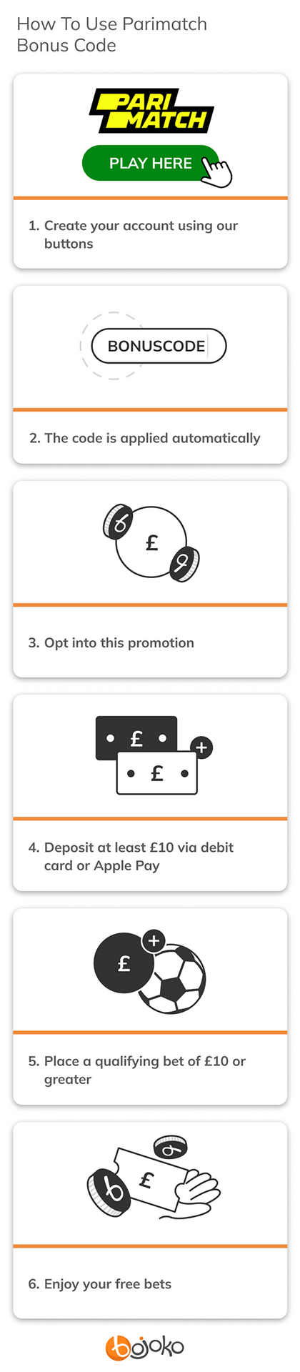 How to use Parimatch bonus code
