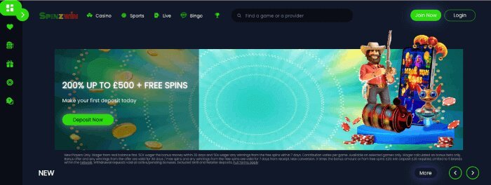 Spinzwin casino in November 2025