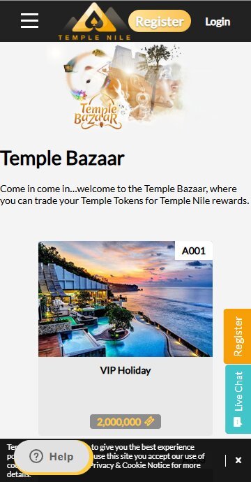 Temple Nile Bazaar store 2019