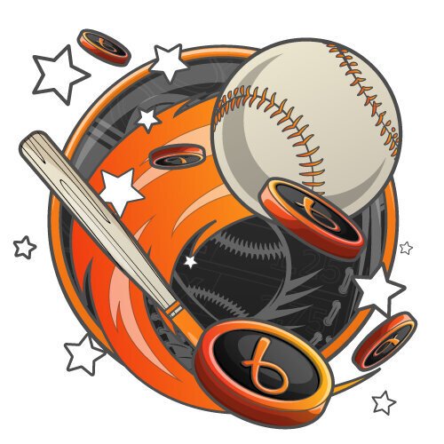 Illustration of baseball and Bojoko coins for MLB betting sites