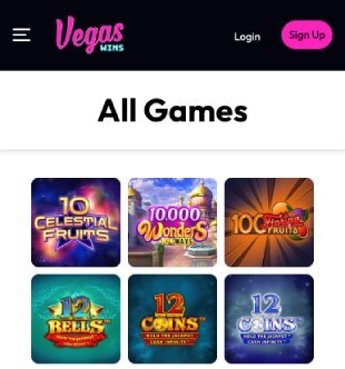 Vegas Wins game library