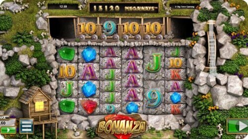 Bonanza Megaways online slot screenshot