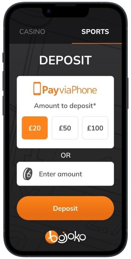 Confirm you deposit with phone bill