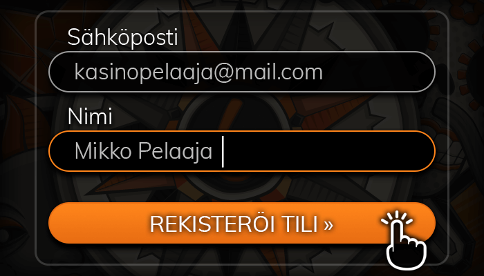 Luo pelitili Megaways-kasinolle.