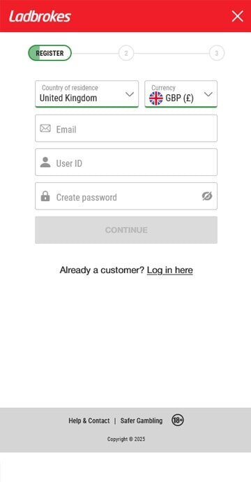 How to sign up to Ladbrokes