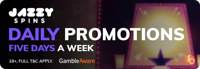 Jazzy Spins daily promotions