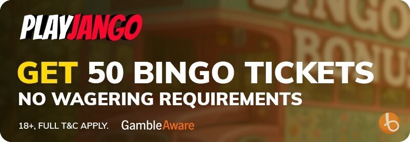 PlayJango Bingo's bonus banner