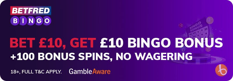 A banner showing Betfred Bingo's promotion