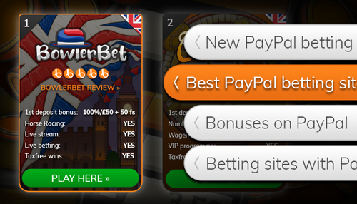 Find a Paypal bookies from our betting site list