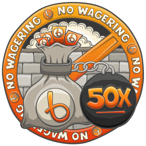 Bojoko graphic for no-wagering bonuses