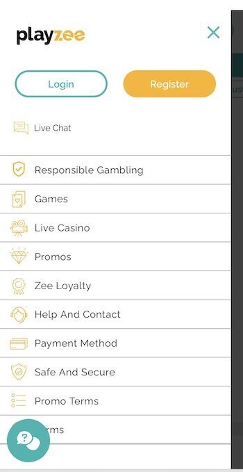 Playzee Casino mobile casino