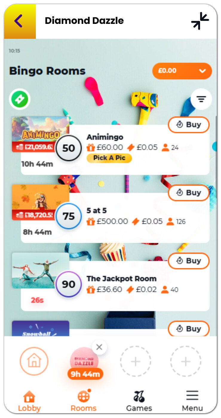 Pragmatic Play's bingo software at Jumpman Gaming sites