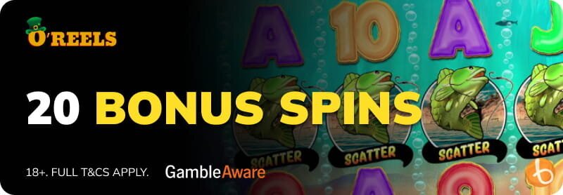 Bonus banner for O reels casino