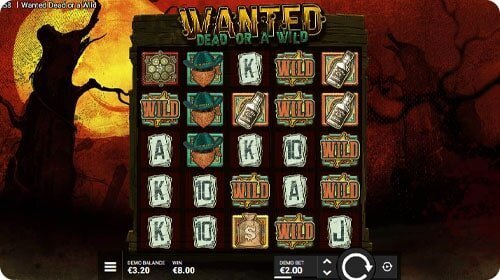 Wanted Dead or Alive online slot screenshot