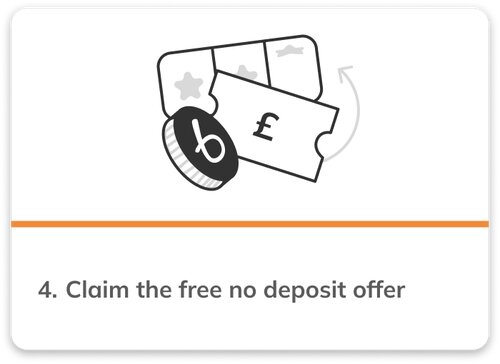 How to claim online casino no deposit bonus step 4