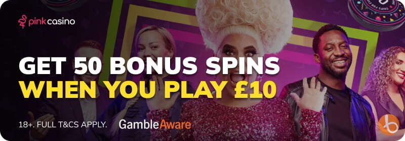 Pink Casino bingo bonus banner