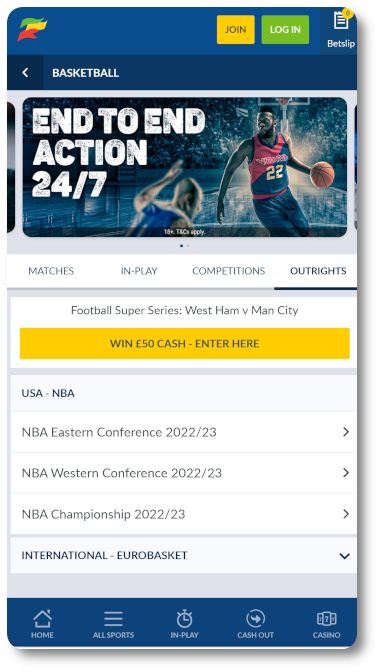 Watch NBA live stream broadcasts on Coral