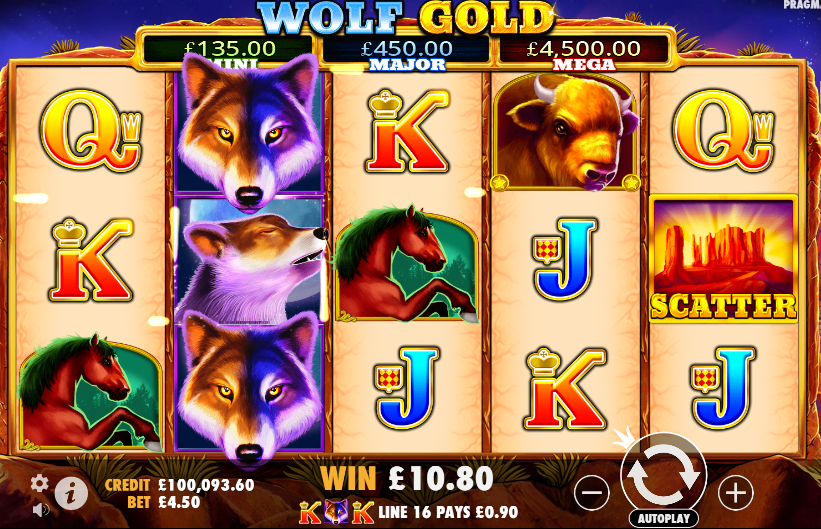 Wolf Gold gameplay