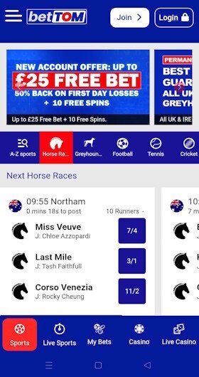 How to enter bonus code at BetTOM