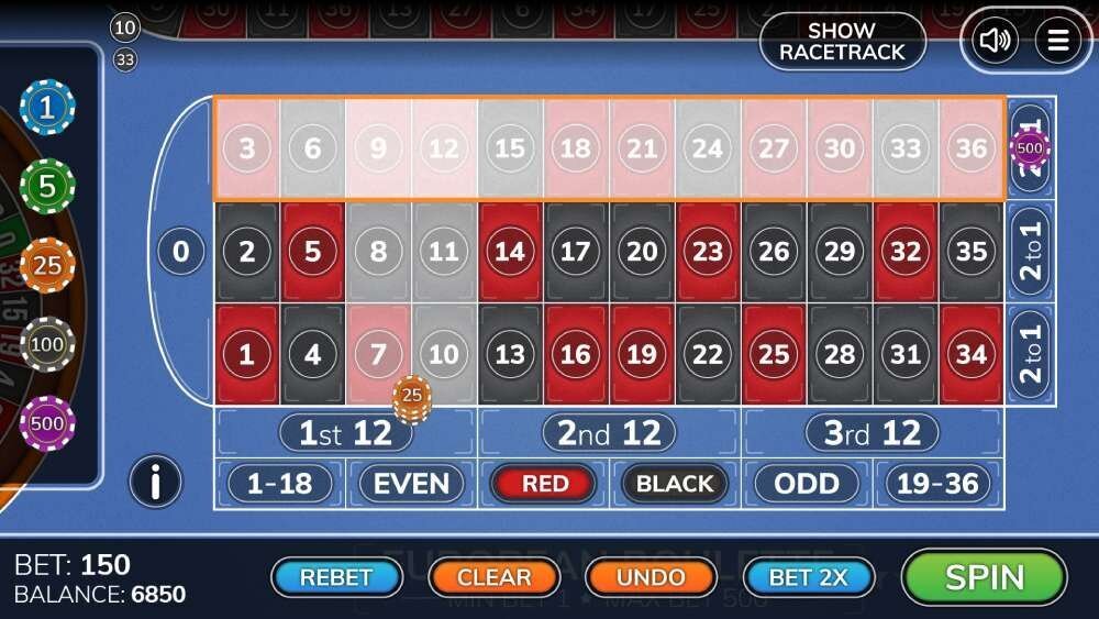 Bojoko's free roulette simulator