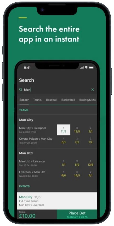 You can use Bet365 betting app with Apple Pay