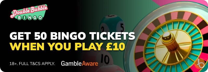 Double Bubble bingo bonus banner