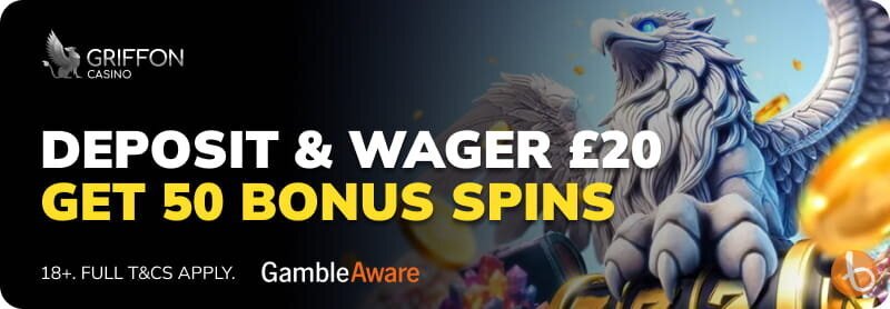 bonus banner for Griffon Casino