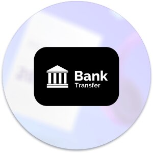 Bank transfer circle logo