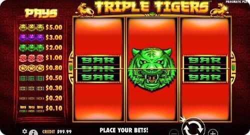 Triple Tigers slot screenshot