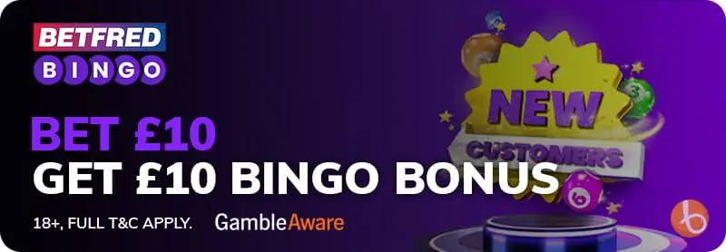 Betfred Bingo welcome bonus offer