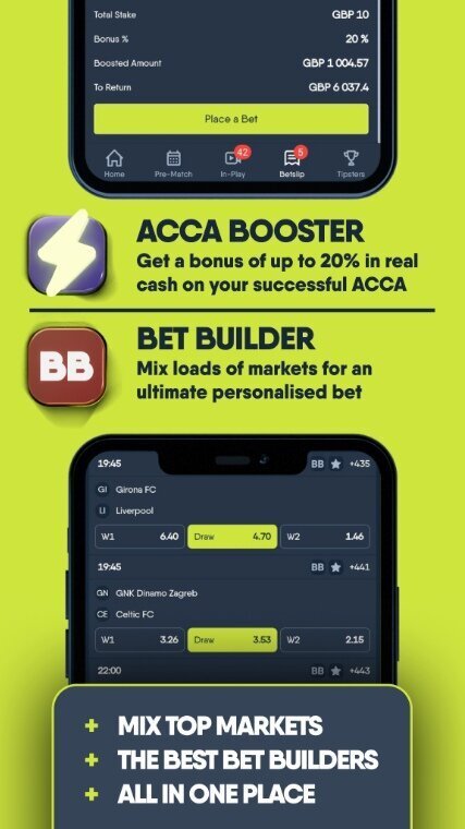 Copybet app acca boost
