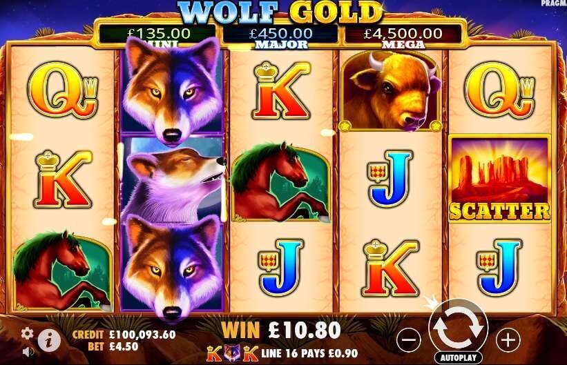 Wolf Gold gameplay