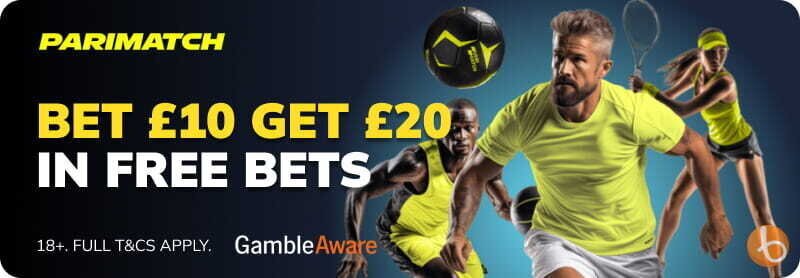 Parimatch free bet offer banner