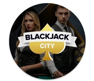 Blackjack City casino logo