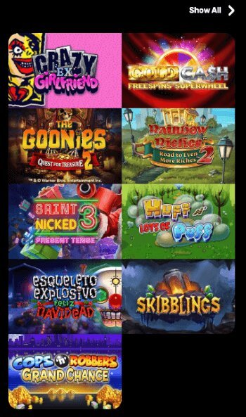 Hyper Casino game library