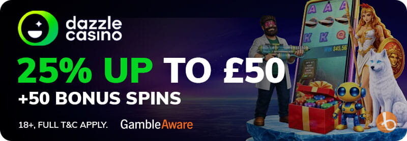 Dazzle Casino new player bonus