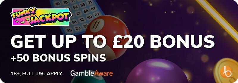 Funky Jackpots Bingo bonus offer