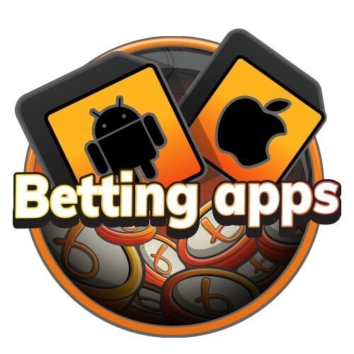 Bojoko-style illustration featuring Android and Apple betting app icons