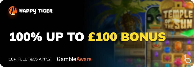 Bonus banner for Happy Tiger