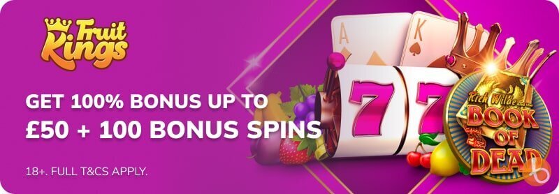 FruitKings sign up offer has bonus money and bonus spins