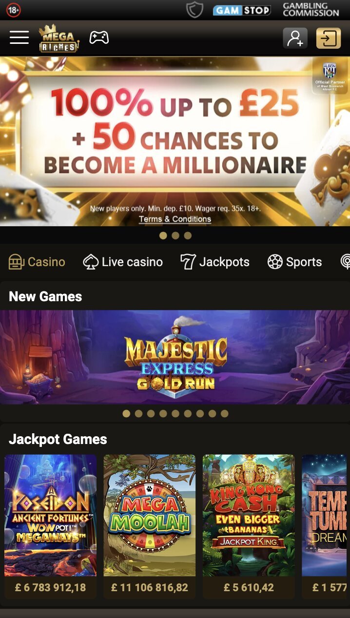 Mega Riches mobile casino